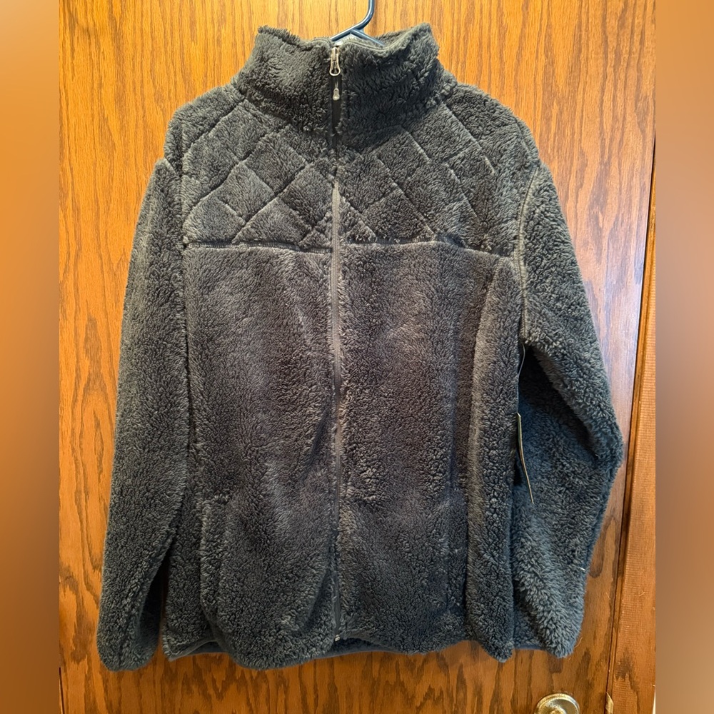 Cozy Dark Green Women's Fleece Jacket-Brand New
